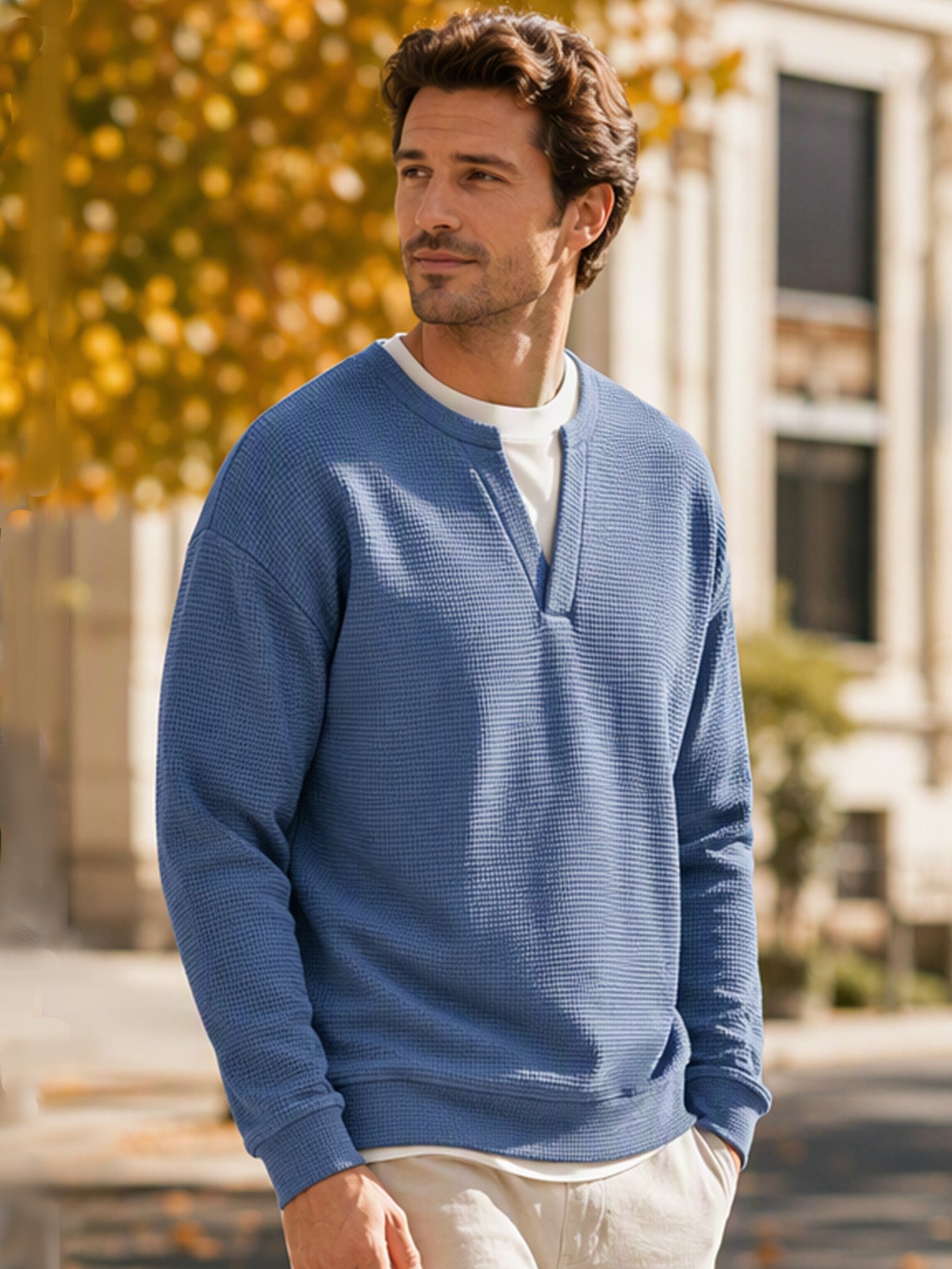 T-Shirt in Cotone Nido d'Ape |Design a Strati, Morbidezza e Stile Casual