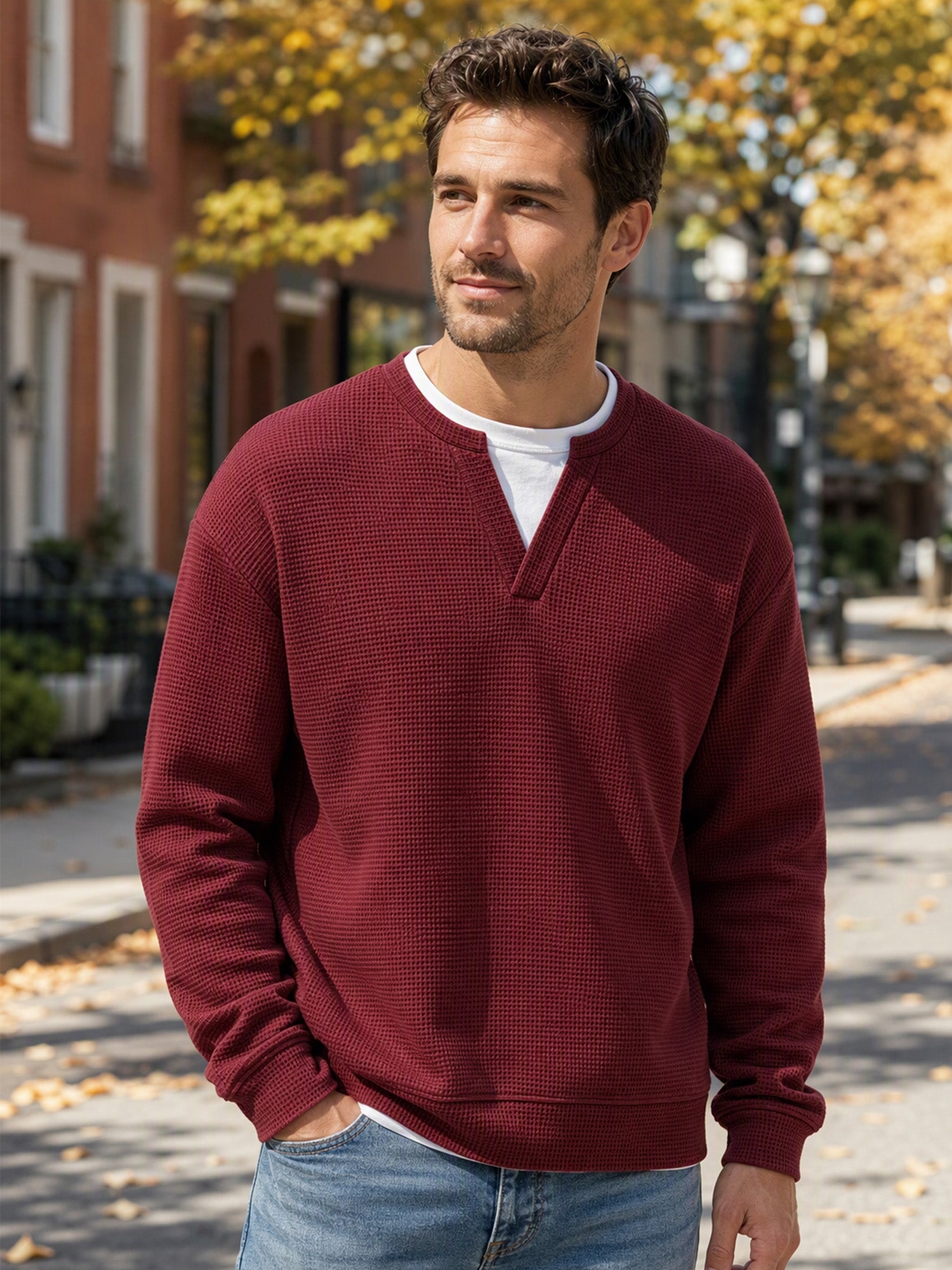T-Shirt in Cotone Nido d'Ape |Design a Strati, Morbidezza e Stile Casual