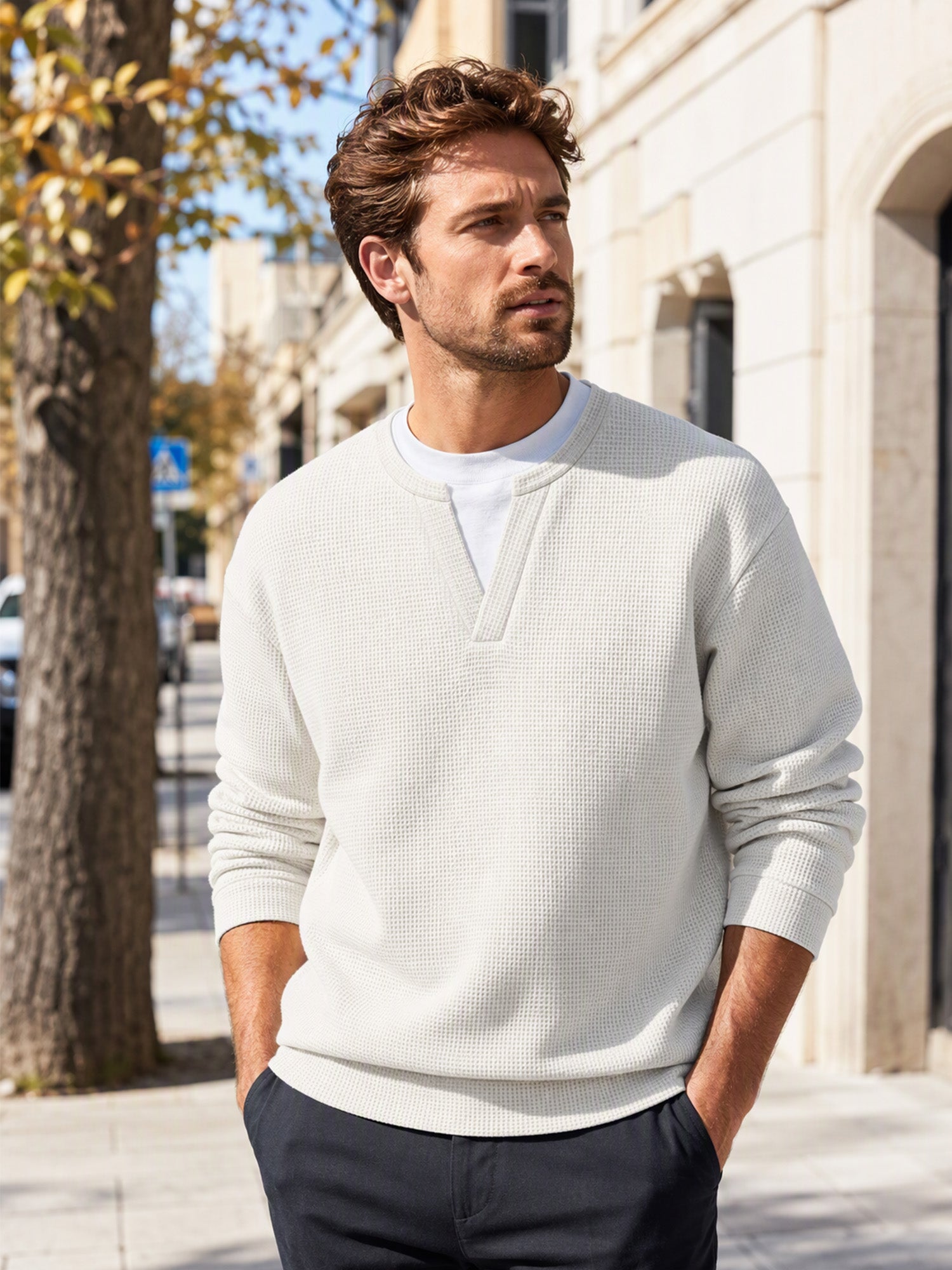 T-Shirt in Cotone Nido d'Ape |Design a Strati, Morbidezza e Stile Casual