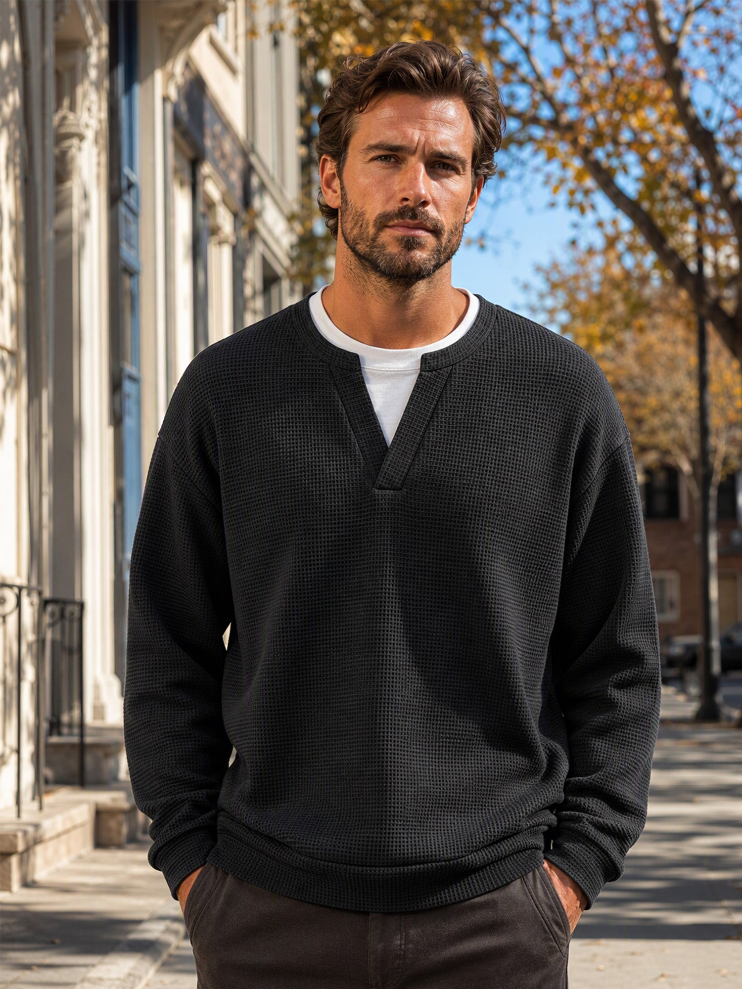 T-Shirt in Cotone Nido d'Ape |Design a Strati, Morbidezza e Stile Casual