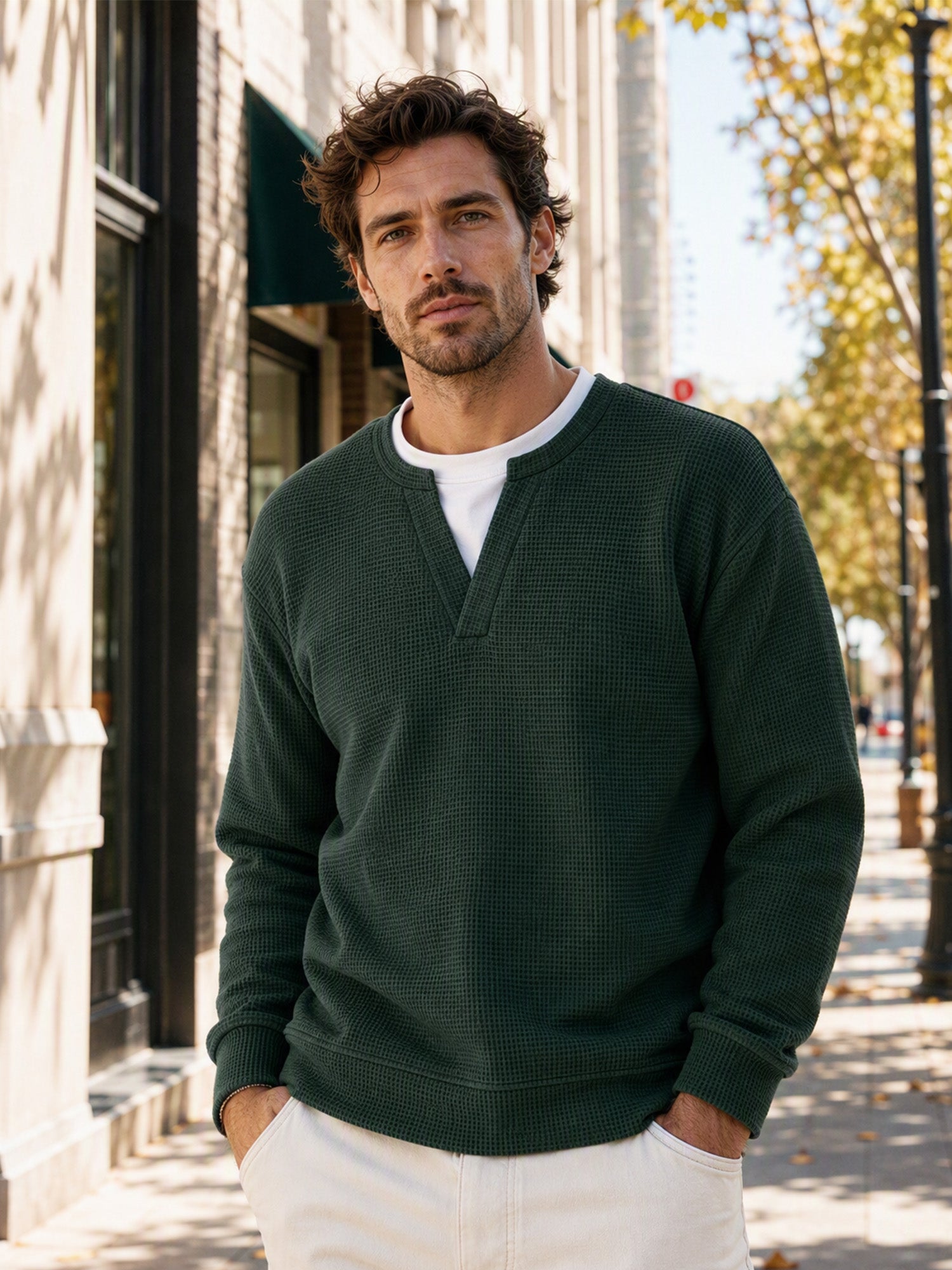 T-Shirt in Cotone Nido d'Ape |Design a Strati, Morbidezza e Stile Casual