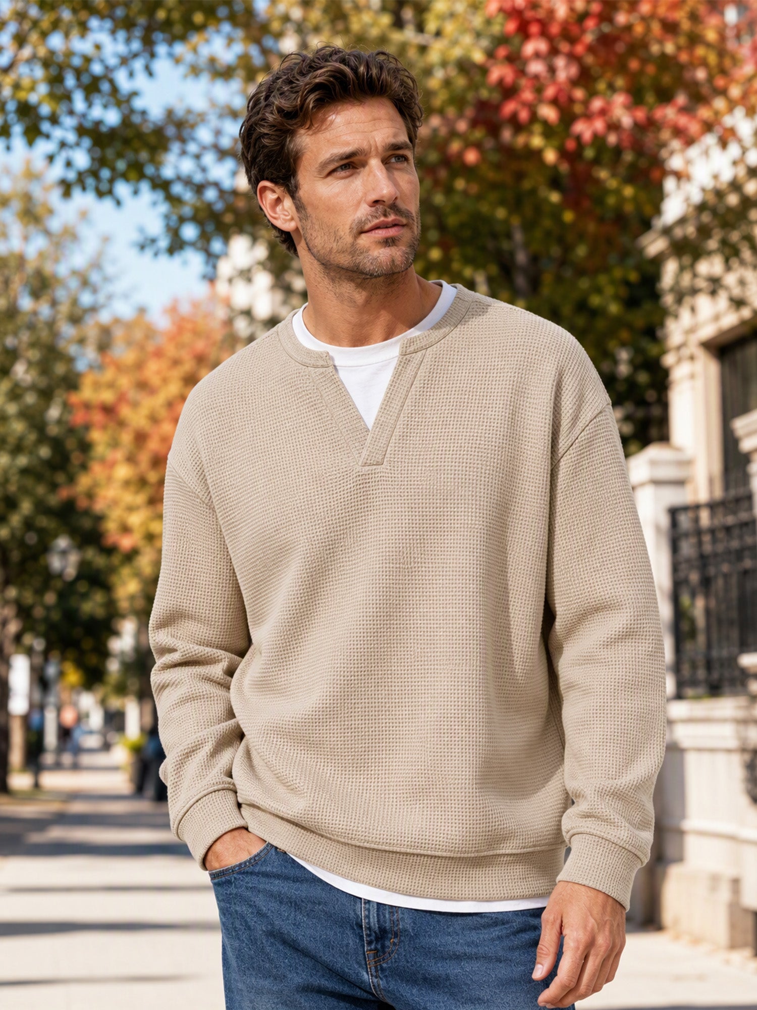 T-Shirt in Cotone Nido d'Ape |Design a Strati, Morbidezza e Stile Casual