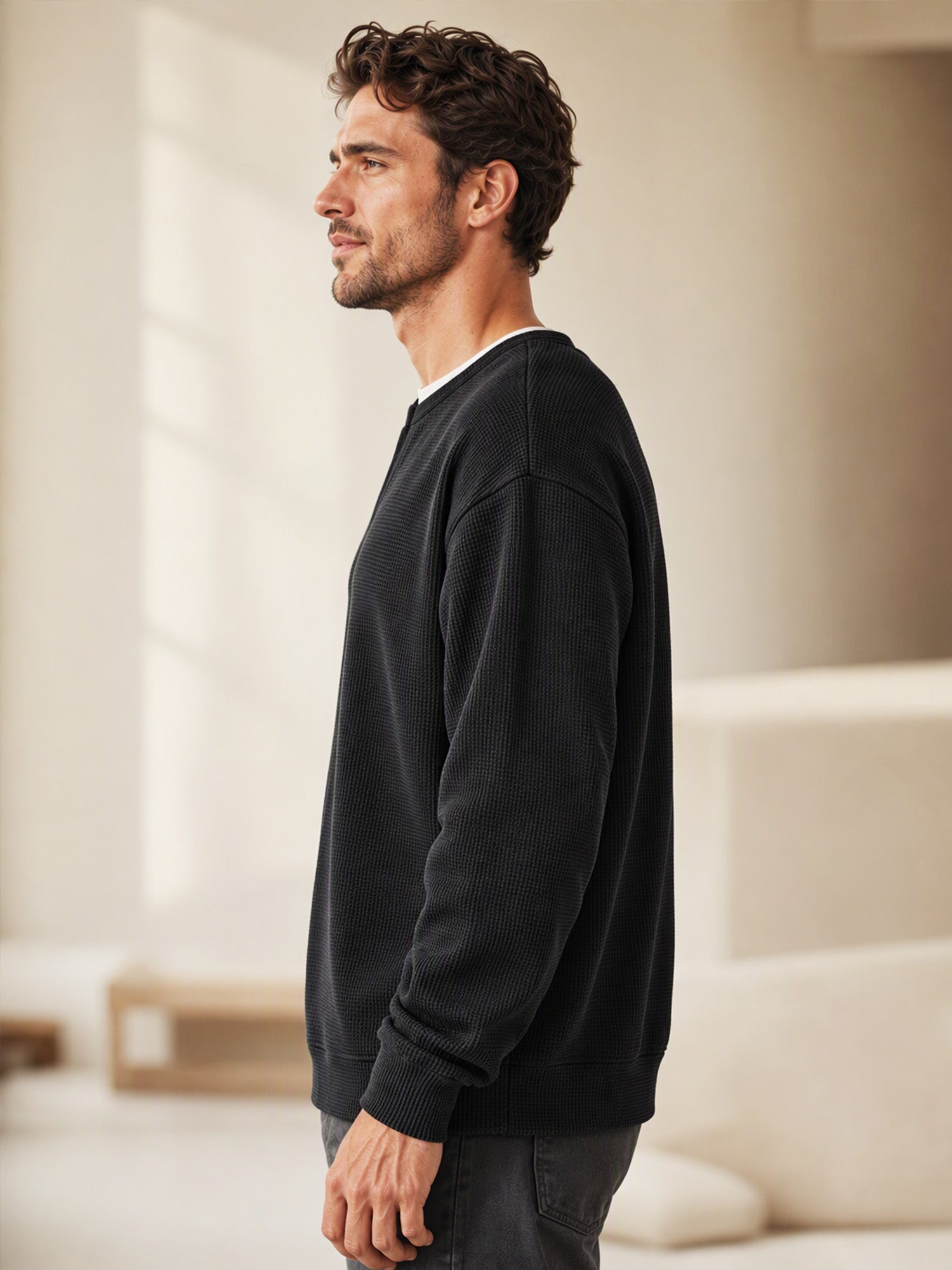 T-Shirt in Cotone Nido d'Ape |Design a Strati, Morbidezza e Stile Casual