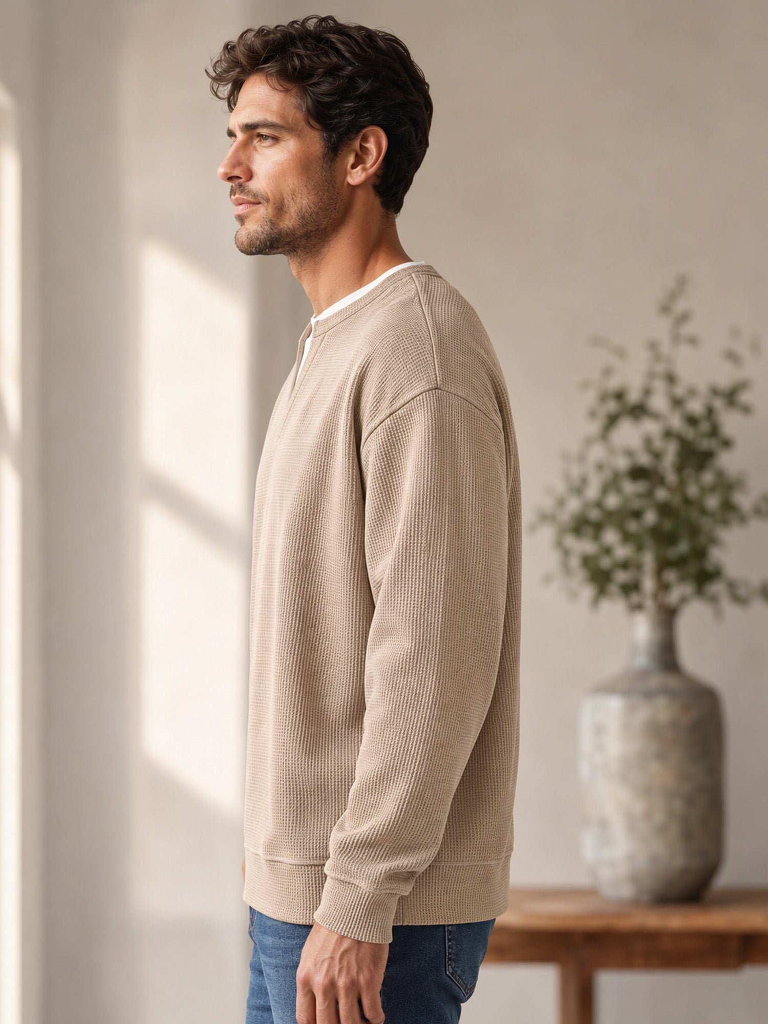 T-Shirt in Cotone Nido d'Ape |Design a Strati, Morbidezza e Stile Casual