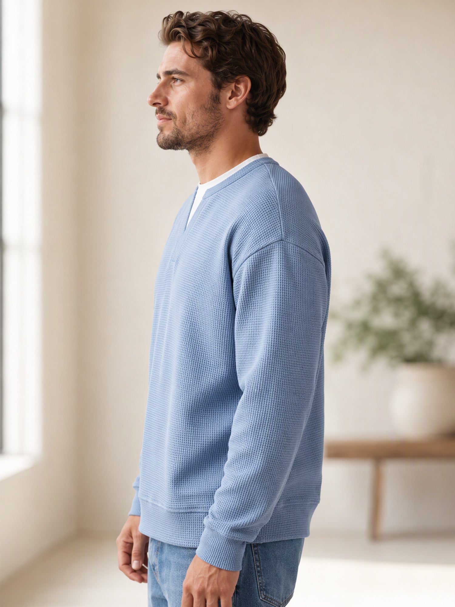 T-Shirt in Cotone Nido d'Ape |Design a Strati, Morbidezza e Stile Casual