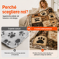 🐾 Coperta Morbida in Flanella a Impronte di Zampa | Calda e Avvolgente ma Leggera 🤗 | Stampa Vivace e Duratura ✨ | 2 Colori e 7 Dimensioni, da 70×100 a 160×220 cm 📏 | Perfetta per Divano, Letto e Viaggi 🛋️