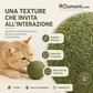 🐱🌿 PALLA GIGANTE DI ERBA GATTA NATURALE 10 cm – 50% DI SCONTO! Giocattolo da Masticare per Gatti, Interattivo alla Menta, Allevia lo Stress e Pulisce i Denti! 🧶✨