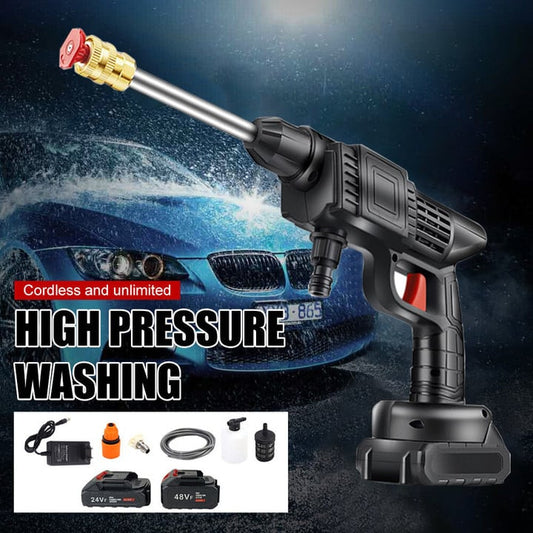 🥳 SALDI 2026🥳💞 OLTRE 50.000 VENDUTI! 🚗💨50% DI SCONTO! Pistola per Lavaggio Auto a Batteria – pressione 22 bar, 2 ugelli, auto-adescante. Senza cavi, senza bisogno di rubinetto. Pulisci ovunque! 🔋✨