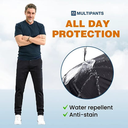👖MultiPants – Pantaloni cargo resistenti, multitasche e altamente elasticizzati 2