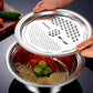 🥣 50% DI SCONTO ORA! Contenitore multifunzionale in acciaio inox dalla Germania – Set da 3 pezzi – Perfetto per setacciare, grattugiare e conservare – Acciaio inox 201 per uso alimentare 🍽️✨