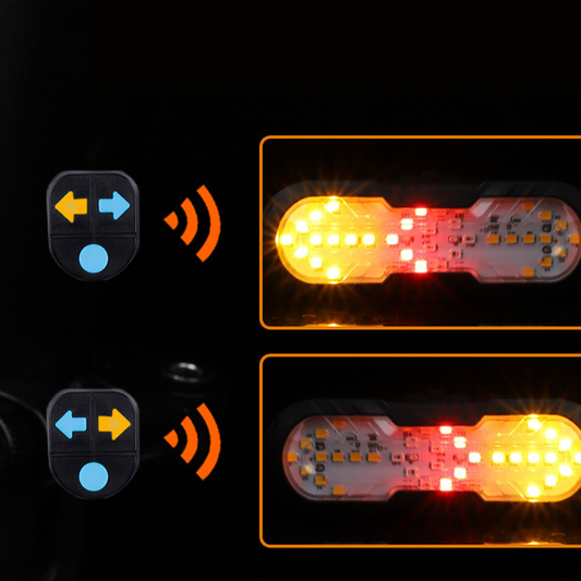 ⏰🔥OFFERTA A TEMPO LIMITATO: SCONTO DEL 50%! ✨Luce di sicurezza intelligente per bicicletta con telecomando wireless