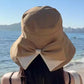 Super Offerta! Cappello da Sole Donna a Tesa Larga con Fiocco 🌟 Protezione Totale al 50% di Sconto!