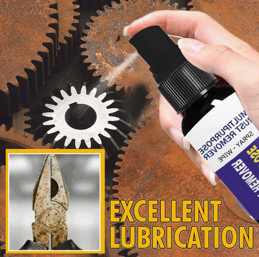 💪Sconto 40%- Potente spray rapido rimuovi ruggine – Senza strofinare, sicuro per ferro, acciaio e ferramenta domestica.