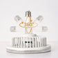 🍃E27 360° Rotating Ceiling Fan with Remote Control | Offerta limitata: -20%