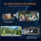 Pxcxu📸 3-Channel 1080P Dash Cam with WiFi🚗