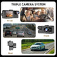 Pxcxu📸 3-Channel 1080P Dash Cam with WiFi🚗