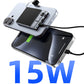 Caricabatterie portatile wireless magnetico 3 in 1 con supporto integrato