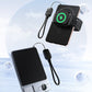 Caricabatterie portatile wireless magnetico 3 in 1 con supporto integrato
