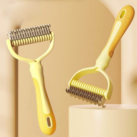 💖Offerta -50% sul rastrello doppia faccia per una toelettatura facile a casa.