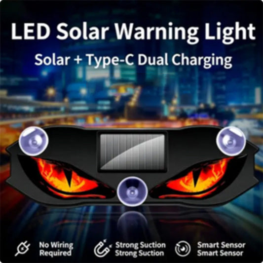 🌞 Luce di avvertimento LED per auto ad energia solare – sicurezza e visibilità in ogni situazione! 🚗💡✨