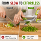 Forbici da erbe aromatiche a 5 lame in acciaio inox con custodia protettiva