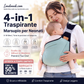 ⏳🔥OFFERTA LIMITATA DEL 50% DI SCONTO! ⏰👶 Marsupio per bambino traspirante 4 in 1 – 0-36 mesi, posizione anteriore/posteriore/rivolta verso l'interno/rivolta verso l'esterno – Comfort a mani libere per genitore e bambino! ✨