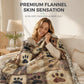 🛋️Coperta in Flanella a Impronte di Zampa 🐾 Calda e Avvolgente ma Leggera 🤗 | Stampa Vivace Durevole ✨ | per Divano, Letto e Viaggi  | 7 Misure da 70×100 a 160×220 cm 📏
