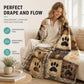 🛋️Coperta in Flanella a Impronte di Zampa 🐾 Calda e Avvolgente ma Leggera 🤗 | Stampa Vivace Durevole ✨ | per Divano, Letto e Viaggi  | 7 Misure da 70×100 a 160×220 cm 📏