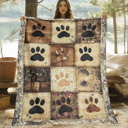 🛋️Coperta in Flanella a Impronte di Zampa 🐾 Calda e Avvolgente ma Leggera 🤗 | Stampa Vivace Durevole ✨ | per Divano, Letto e Viaggi  | 7 Misure da 70×100 a 160×220 cm 📏