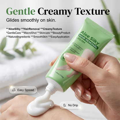 🧴 Crema depilatoria all'aloe – SCONTO DEL 50%! COMPRA 1 → 1 IN OMAGGIO! OFFERTA A TEMPO LIMITATO!💖 Delicata, idrata e protegge la pelle – ideale per le pelli sensibili. ✨Rapida ed efficace, lascia la pelle liscia senza irritazioni! 🌿