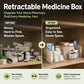 🔥Organizzatore per farmaci trasparente ed estensibile: perfetto per tenere il kit di pronto soccorso ben ordinato💊🗄️