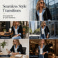 50% DI SCONTO! ⭐ Elegante cappotto in denim da donna con inserto in maglia a coste