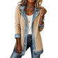 50% DI SCONTO! ⭐ Elegante cappotto in denim da donna con inserto in maglia a coste