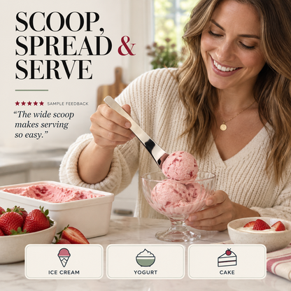 🍮✨ Cucchiaio da dessert in acciaio inox con manico lungo ed ergonomico – Eleganza e comfort in ogni cucchiaio