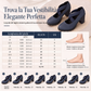 Scarpe Mary Jane da donna con punta tonda, cinturino incrociato, tacco grosso, plateau e scarpe con tacco alto traforate
