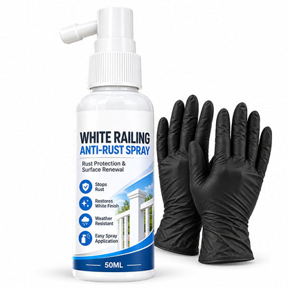 🛡️ Spray per la cura delle ringhiere bianche | Rinnovo della superficie