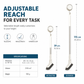 Multifunctional Extendable Long Handle Floor Scrub Brush