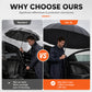 ☂️ Ombrello Pieghevole Extra Large 🌧️ Chiusura Inversa Antigoccia per Auto 🚗 | Telaio 12 Stecche Antivento 💨 e Protezione UPF50+ ☀️ | Calotta 125-130cm per 2-4 Persone 👥