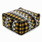 🧺Fodera per sgabello contenitore: riempibile con indumenti, portata 100 kg, cerniera larga, lavabile, 45x45x23 cm