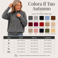 🔥SCONTO DEL 50%! 👚Giubbotto maglione casual da donna con doppie cerniere