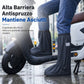 🌧️ Copristivali Impermeabili Alti da Pioggia 👢 Copriscarpe in PVC con Suola Antiscivolo 🛡️ Gambale 42cm e Strisce Riflettenti 🚶‍♂️ | per Moto, Bici e Pendolari 🚴 | Unisex 🥾