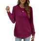 🍂Saldi autunnali: SCONTO DEL 50%🔥Maglie donna a maniche lunghe con fondo irregolare