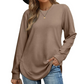 🍂Saldi autunnali: SCONTO DEL 50%🔥Maglie donna a maniche lunghe con fondo irregolare