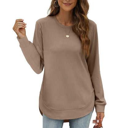 🍂Saldi autunnali: SCONTO DEL 50%🔥Maglie donna a maniche lunghe con fondo irregolare